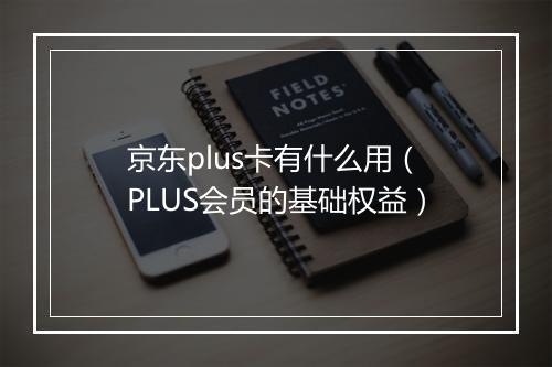 京东plus卡有什么用（PLUS会员的基础权益）