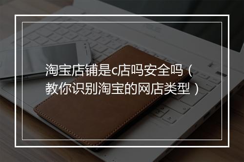 淘宝店铺是c店吗安全吗（教你识别淘宝的网店类型）