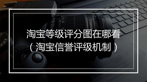 淘宝等级评分图在哪看（淘宝信誉评级机制）