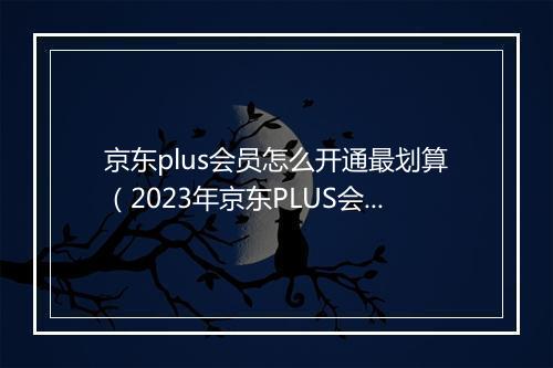 京东plus会员怎么开通最划算（2023年京东PLUS会员权益）