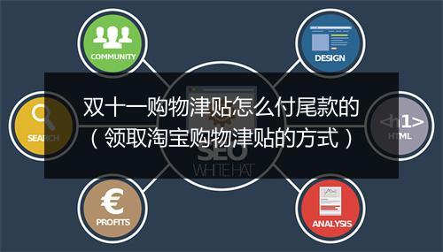 双十一购物津贴怎么付尾款的（领取淘宝购物津贴的方式）