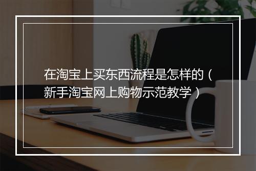 在淘宝上买东西流程是怎样的（新手淘宝网上购物示范教学）