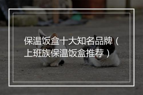 保温饭盒十大知名品牌（上班族保温饭盒推荐）