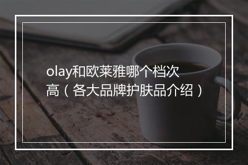 olay和欧莱雅哪个档次高（各大品牌护肤品介绍）