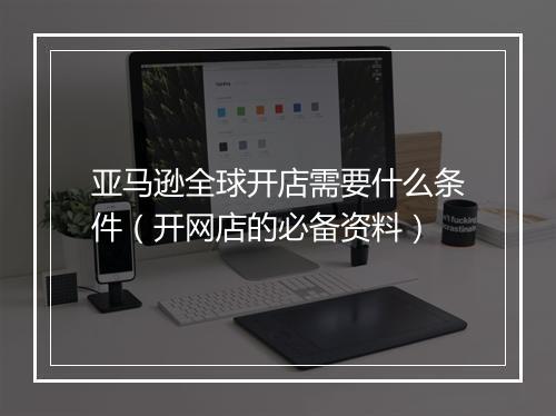 亚马逊全球开店需要什么条件（开网店的必备资料）