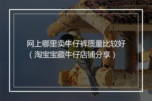 网上哪里卖牛仔裤质量比较好（淘宝宝藏牛仔店铺分享）