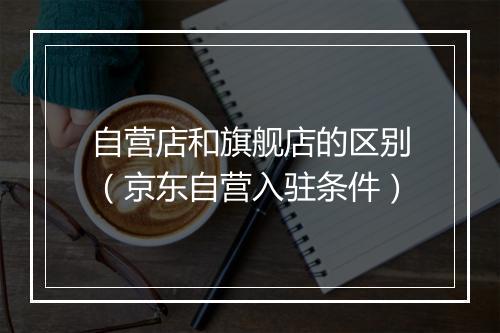 自营店和旗舰店的区别（京东自营入驻条件）