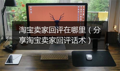 淘宝卖家回评在哪里（分享淘宝卖家回评话术）