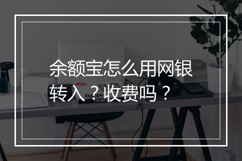 余额宝怎么用网银转入？收费吗？