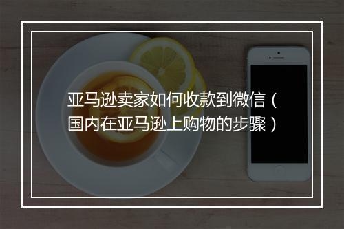 亚马逊卖家如何收款到微信（国内在亚马逊上购物的步骤）