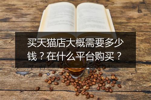买天猫店大概需要多少钱？在什么平台购买？