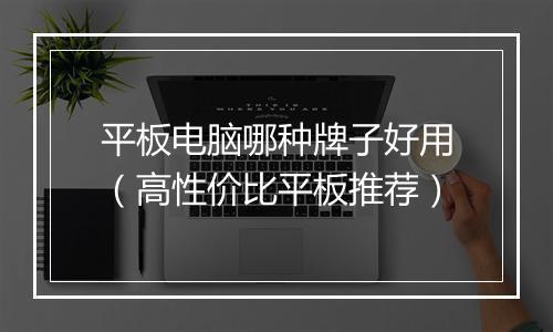 平板电脑哪种牌子好用（高性价比平板推荐）