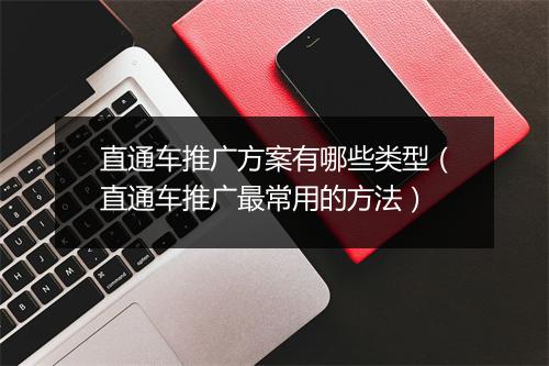 直通车推广方案有哪些类型（直通车推广最常用的方法）