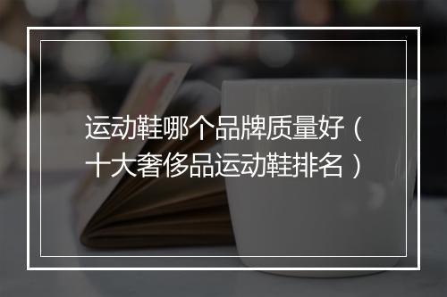运动鞋哪个品牌质量好（十大奢侈品运动鞋排名）