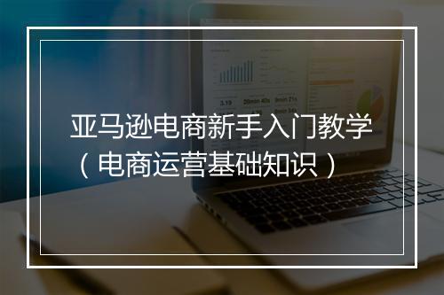 亚马逊电商新手入门教学（电商运营基础知识）