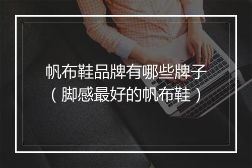 帆布鞋品牌有哪些牌子（脚感最好的帆布鞋）