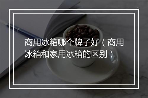 商用冰箱哪个牌子好（商用冰箱和家用冰箱的区别）