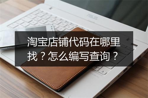 淘宝店铺代码在哪里找？怎么编写查询？