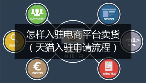 怎样入驻电商平台卖货（天猫入驻申请流程）