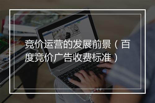 竞价运营的发展前景（百度竞价广告收费标准）