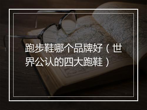 跑步鞋哪个品牌好（世界公认的四大跑鞋）