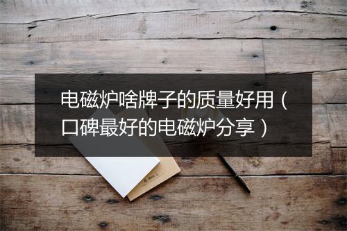 电磁炉啥牌子的质量好用（口碑最好的电磁炉分享）