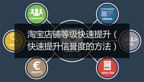 淘宝店铺等级快速提升（快速提升信誉度的方法）