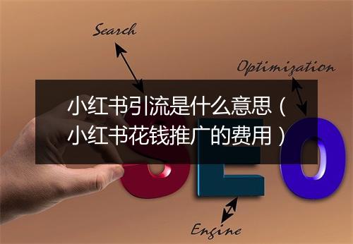 小红书引流是什么意思（小红书花钱推广的费用）