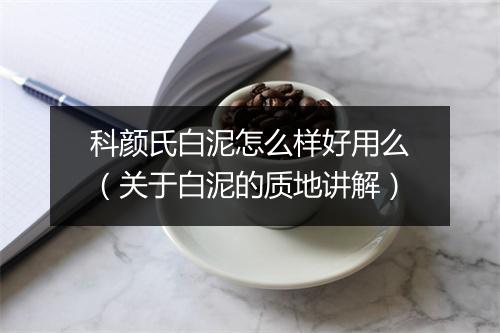 科颜氏白泥怎么样好用么（关于白泥的质地讲解）