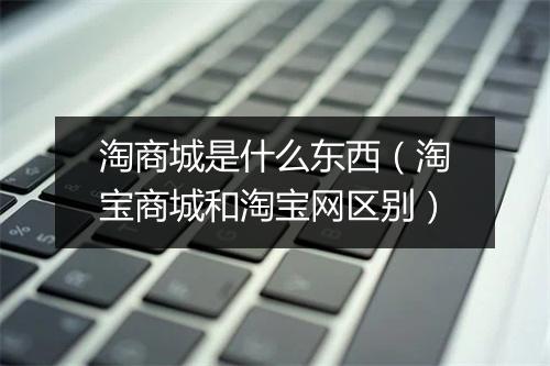 淘商城是什么东西（淘宝商城和淘宝网区别）