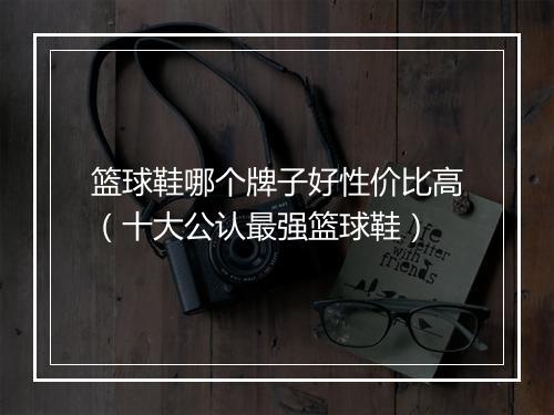 篮球鞋哪个牌子好性价比高（十大公认最强篮球鞋）