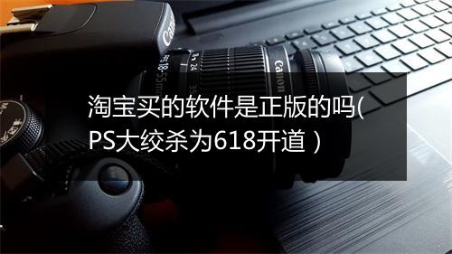 淘宝买的软件是正版的吗(PS大绞杀为618开道）