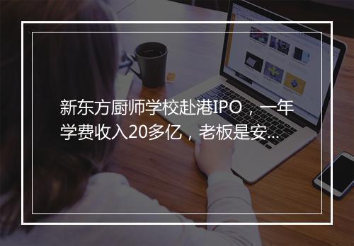 新东方厨师学校赴港IPO，一年学费收入20多亿，老板是安徽隐形富豪
