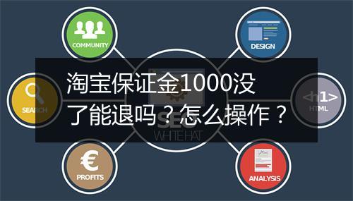 淘宝保证金1000没了能退吗？怎么操作？