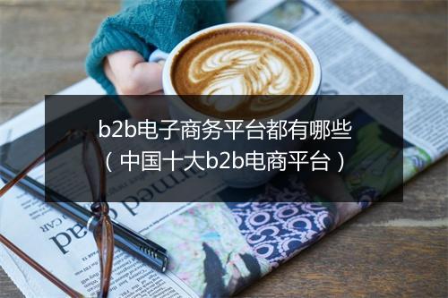 b2b电子商务平台都有哪些（中国十大b2b电商平台）
