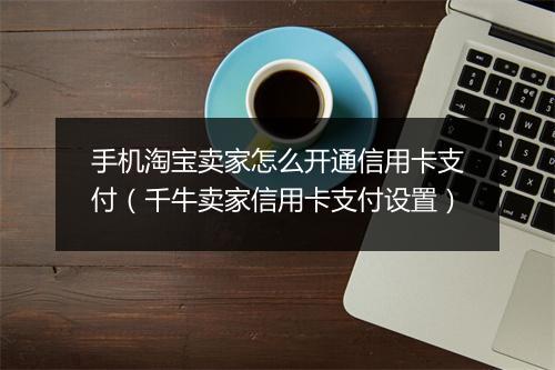 手机淘宝卖家怎么开通信用卡支付（千牛卖家信用卡支付设置）