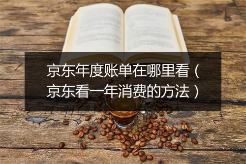 京东年度账单在哪里看（京东看一年消费的方法）