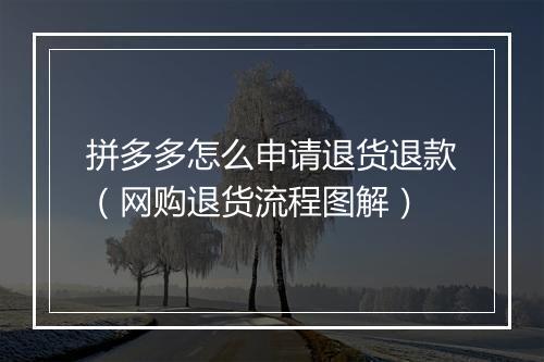 拼多多怎么申请退货退款（网购退货流程图解）