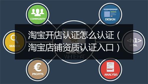 淘宝开店认证怎么认证（淘宝店铺资质认证入口）