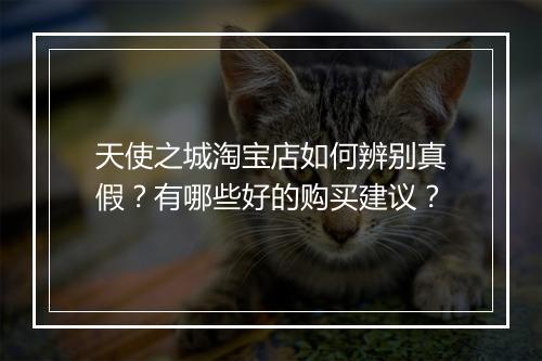 天使之城淘宝店如何辨别真假？有哪些好的购买建议？