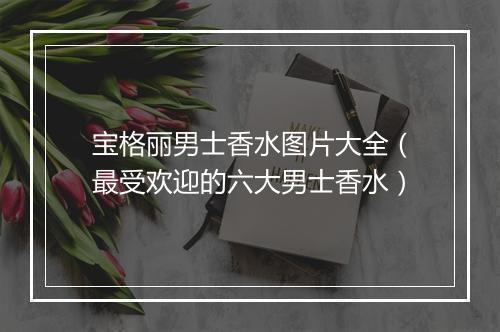 宝格丽男士香水图片大全（最受欢迎的六大男士香水）