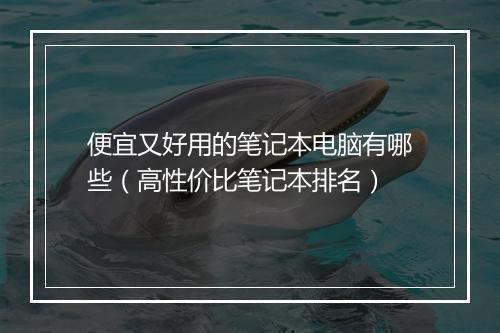 便宜又好用的笔记本电脑有哪些（高性价比笔记本排名）