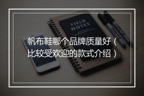 帆布鞋哪个品牌质量好（比较受欢迎的款式介绍）