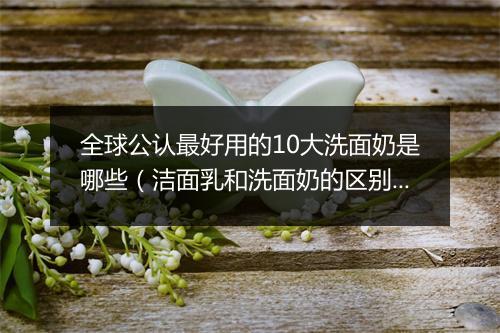 全球公认最好用的10大洗面奶是哪些（洁面乳和洗面奶的区别）
