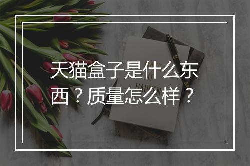 天猫盒子是什么东西？质量怎么样？