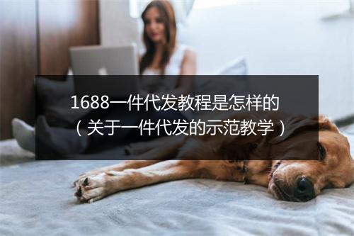 1688一件代发教程是怎样的（关于一件代发的示范教学）