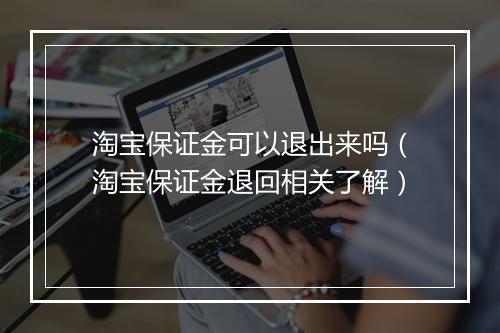 淘宝保证金可以退出来吗（淘宝保证金退回相关了解）