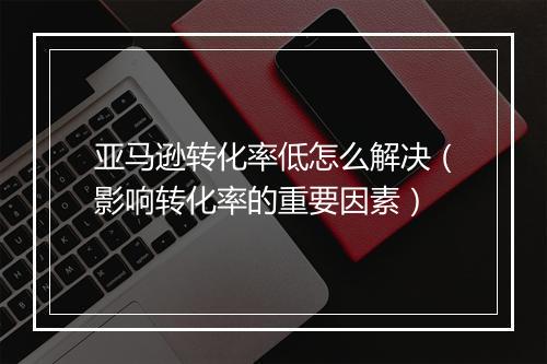亚马逊转化率低怎么解决（影响转化率的重要因素）