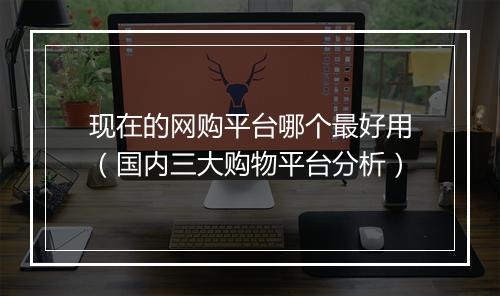 现在的网购平台哪个最好用（国内三大购物平台分析）