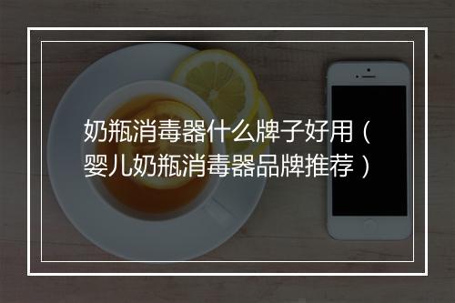 奶瓶消毒器什么牌子好用（婴儿奶瓶消毒器品牌推荐）